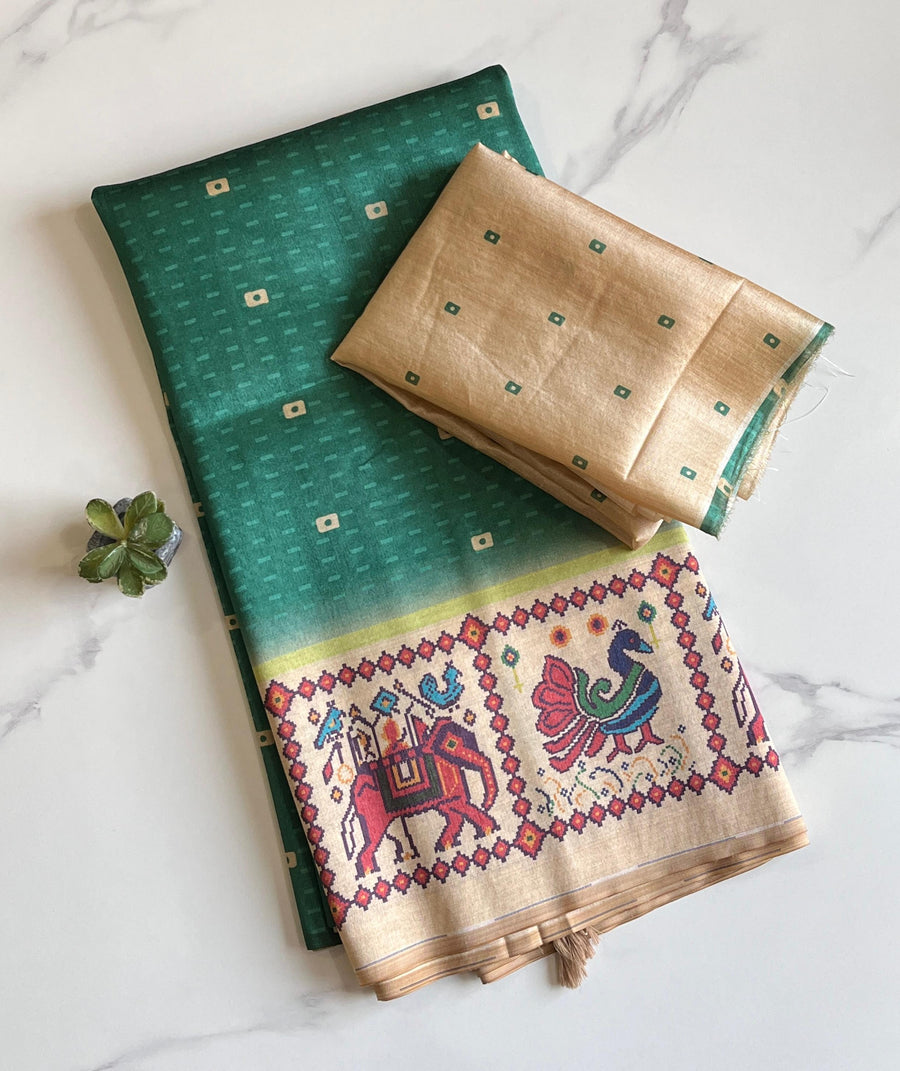 Tussar Art silk saree