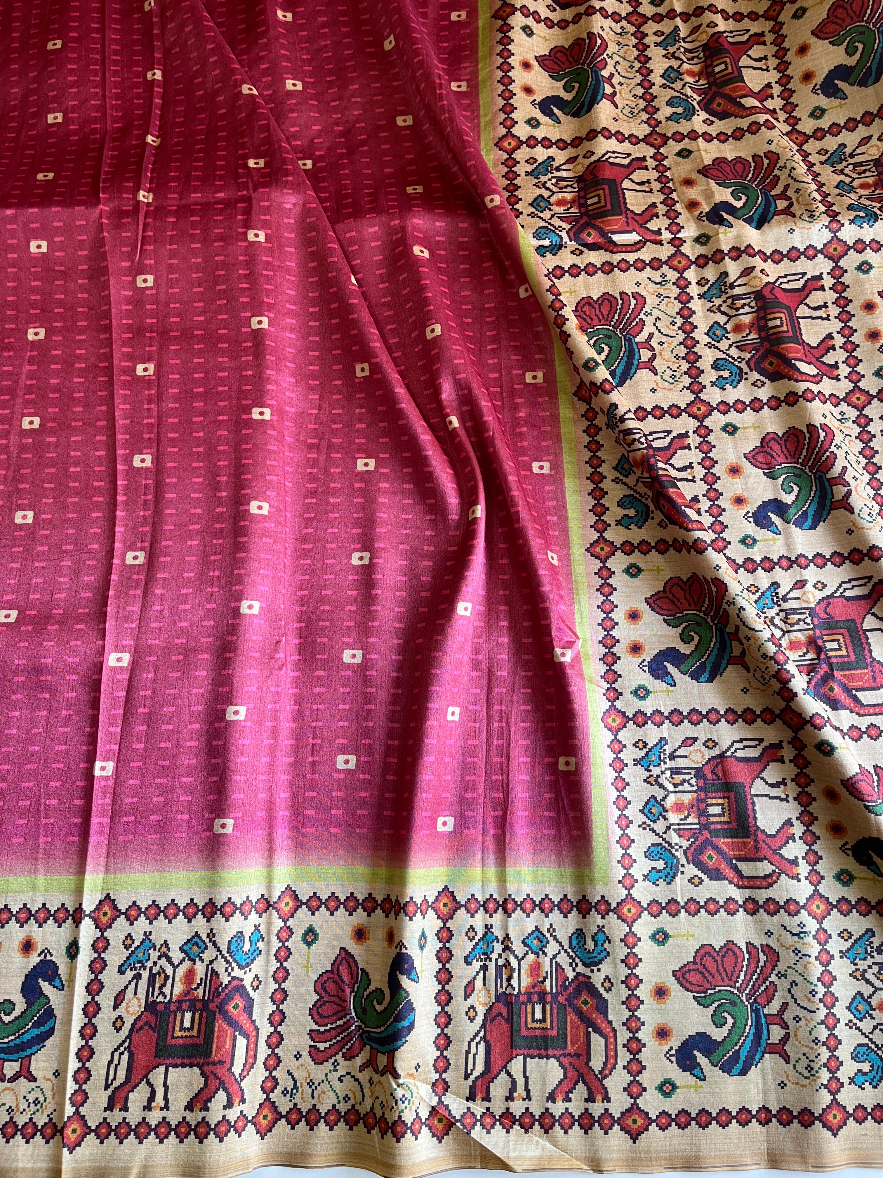 Tussar Art silk saree