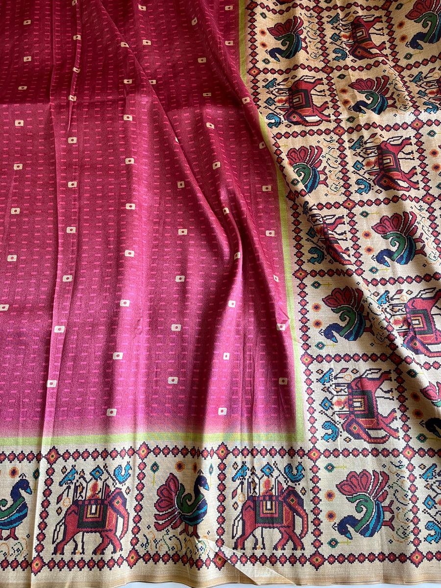 Tussar Art silk saree