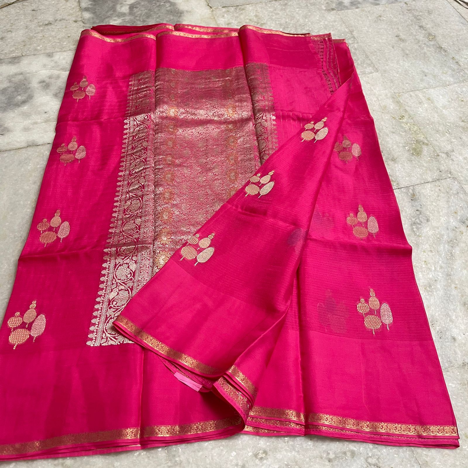 Manipuri Pure Silk Kota Weaving Saree