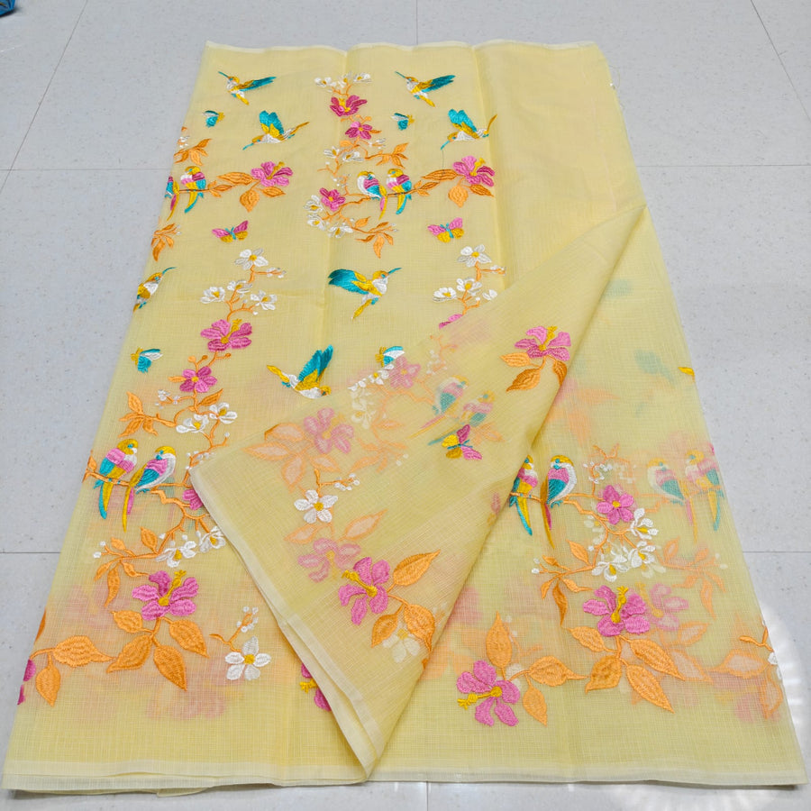 Elegant Kota Doria mix cotton saree