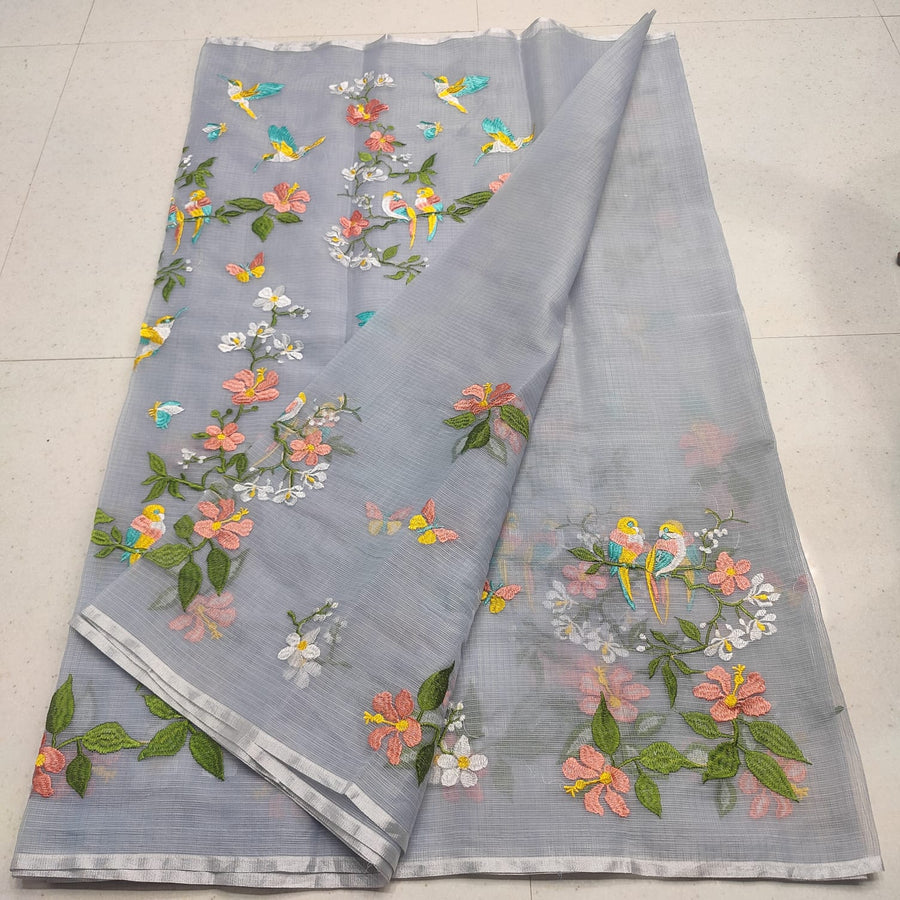 Elegant Kota Doria mix cotton saree