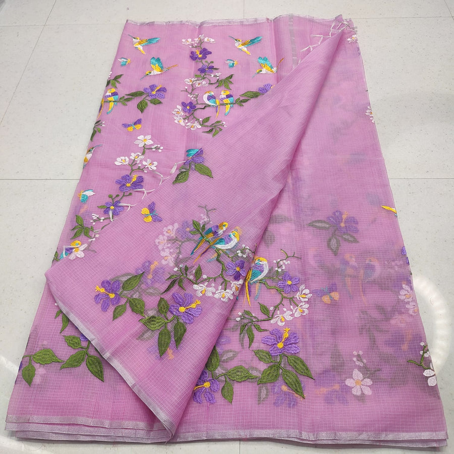 Elegant Kota Doria mix cotton saree