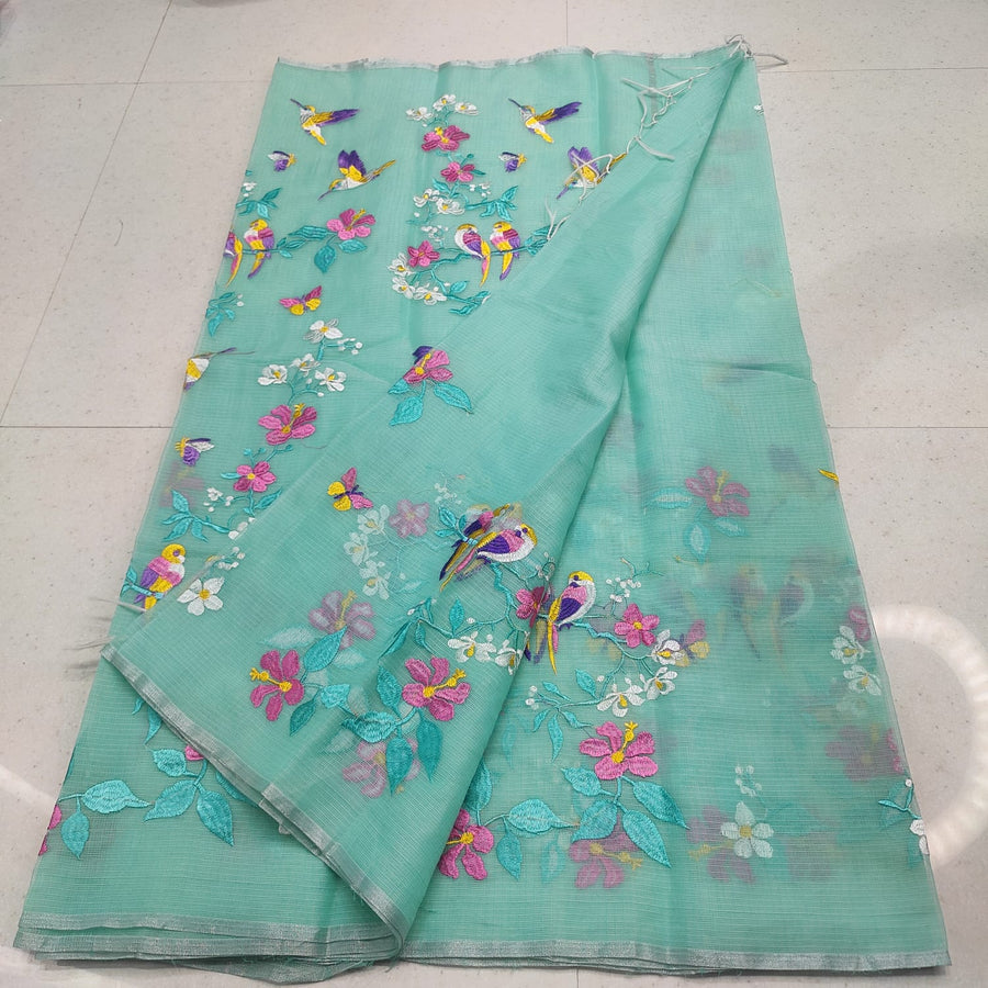 Elegant Kota Doria mix cotton saree