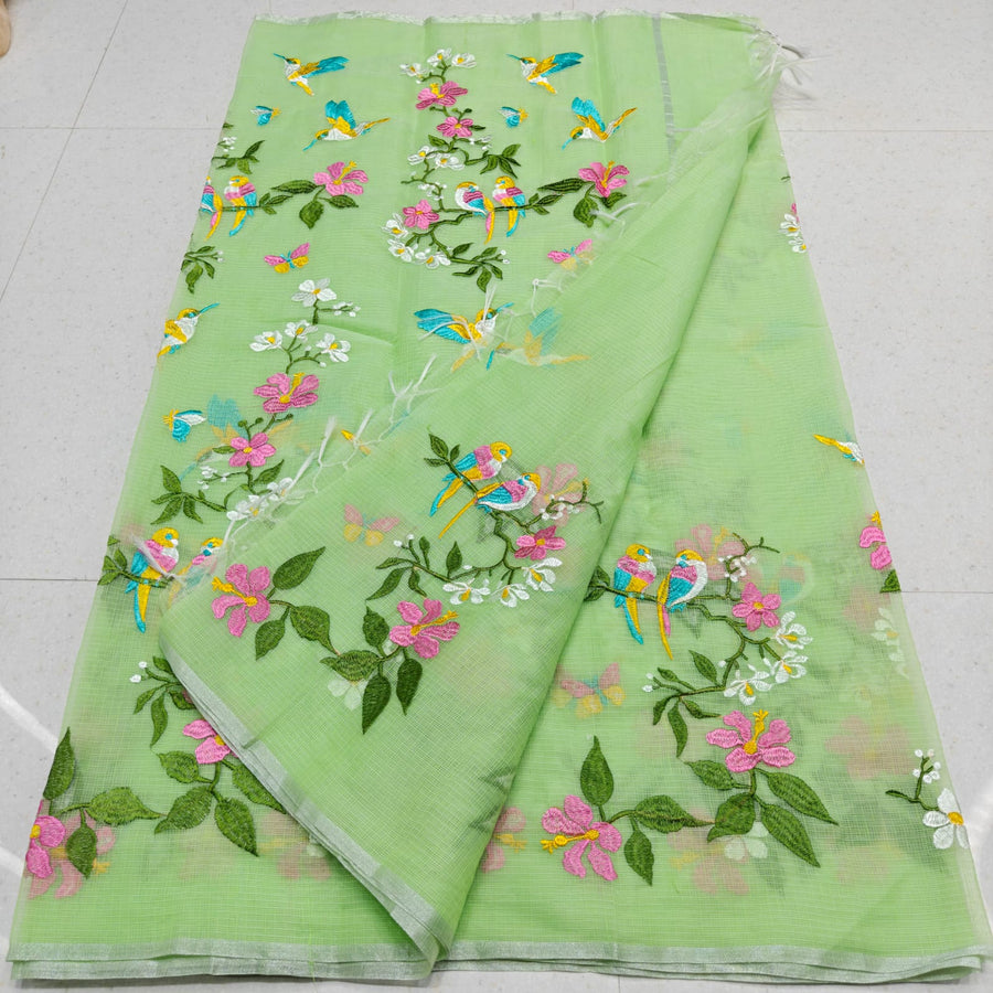 Elegant Kota Doria mix cotton saree