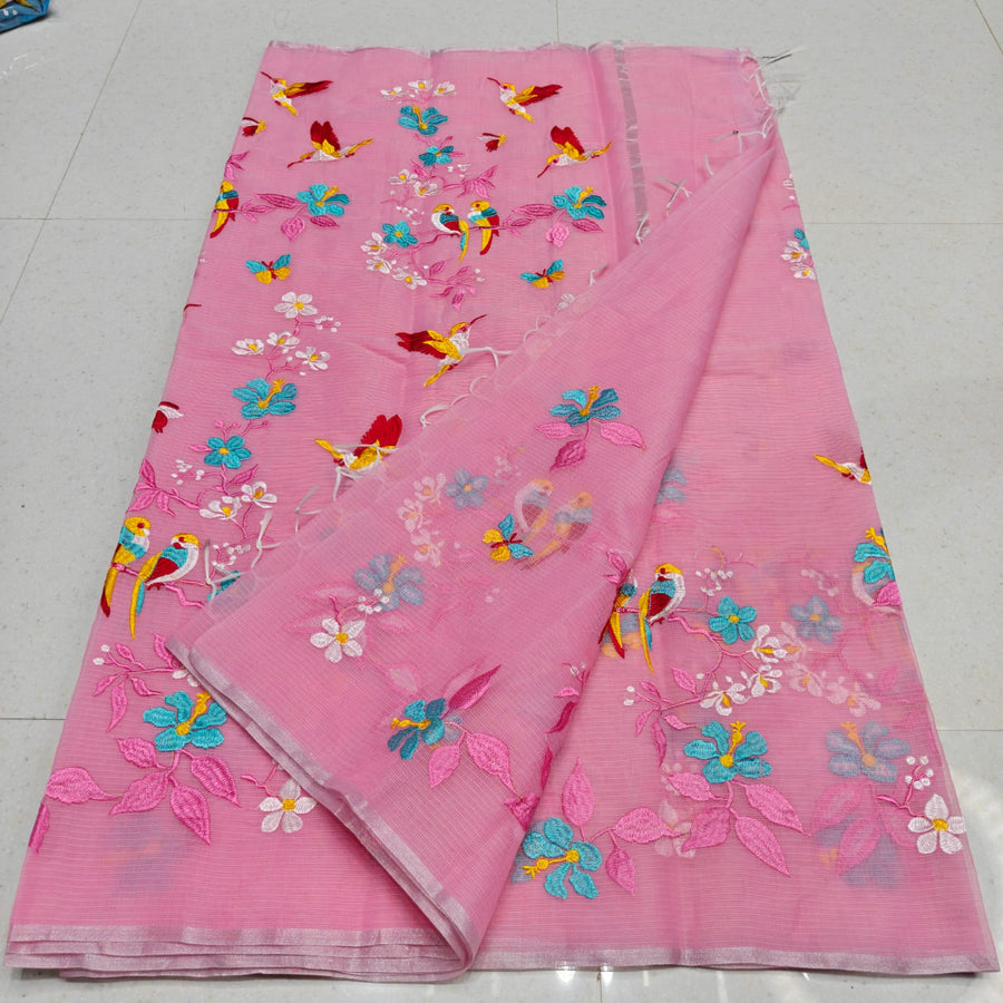 Elegant Kota Doria mix cotton saree