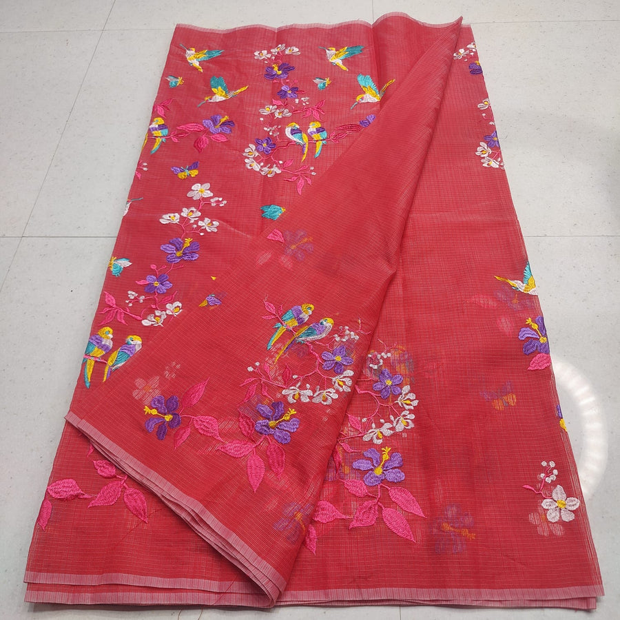 Elegant Kota Doria mix cotton saree