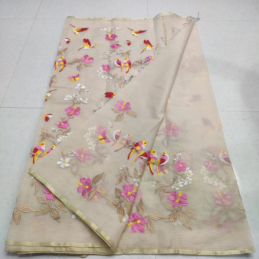 Elegant Kota Doria mix cotton saree
