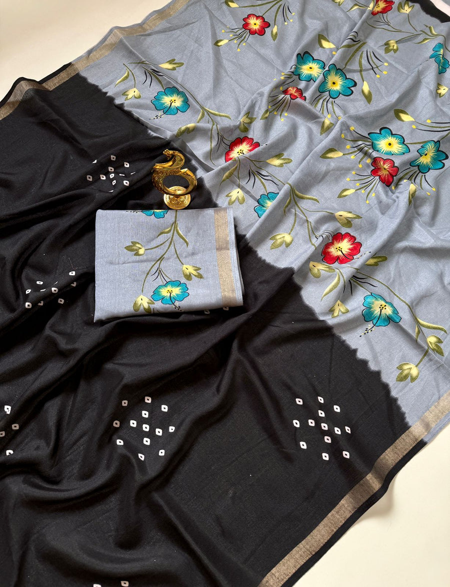 Mul cotton saree
