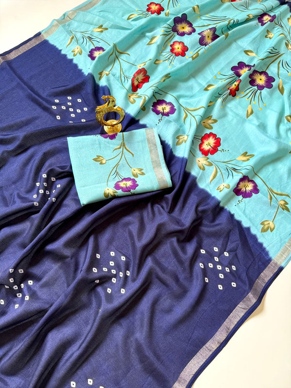 Mul cotton saree