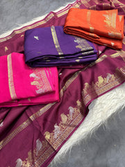 double zari parrot motifs