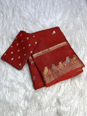 double zari parrot motifs