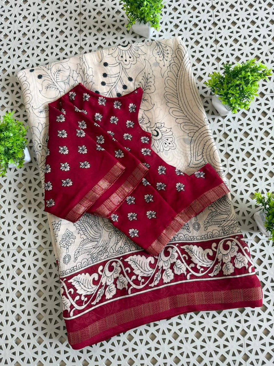 Premium MarshMellow Saree