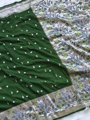 Pure viscose tussar silk saree