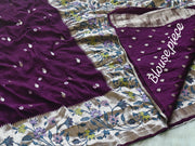 Pure viscose tussar silk saree