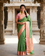 Semi Kanjivaram soft silk saree