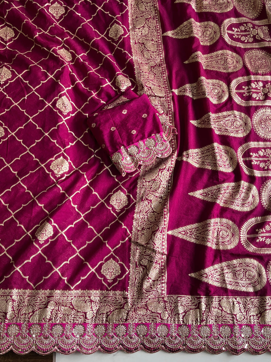 Premium Banarasi silk saree