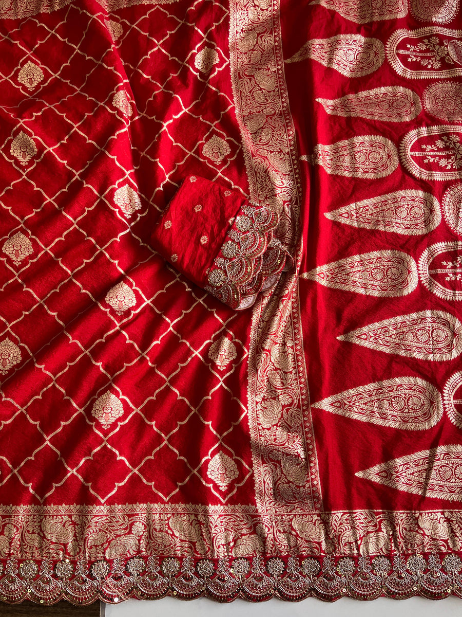 Premium Banarasi silk saree