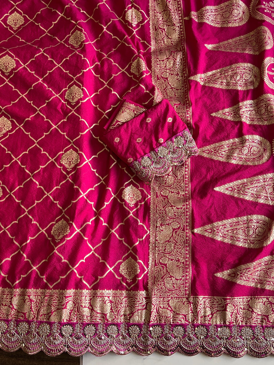 Premium Banarasi silk saree