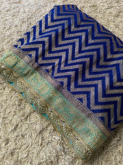 Banarasi handwoven katan georgette saree