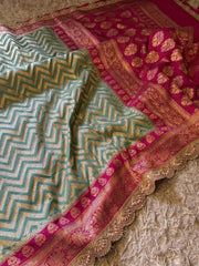 Banarasi handwoven katan georgette saree