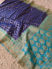 Banarasi handwoven katan georgette saree