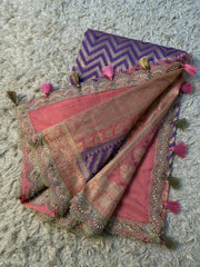 Banarasi handwoven katan georgette saree