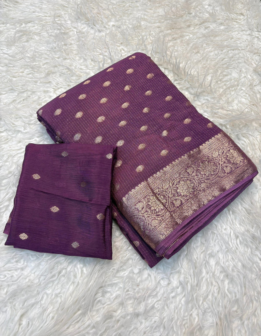Pure Chinnon viscose saree