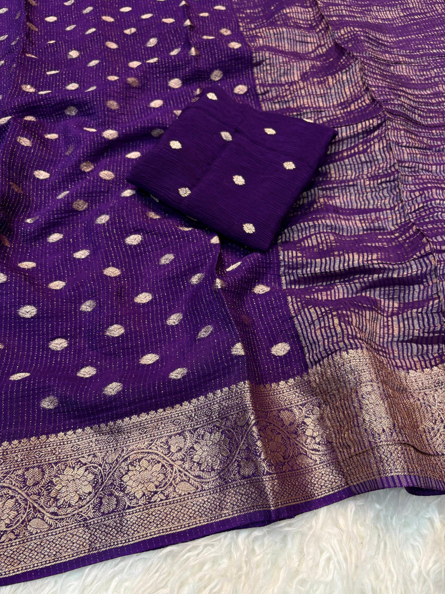Pure Chinnon viscose saree