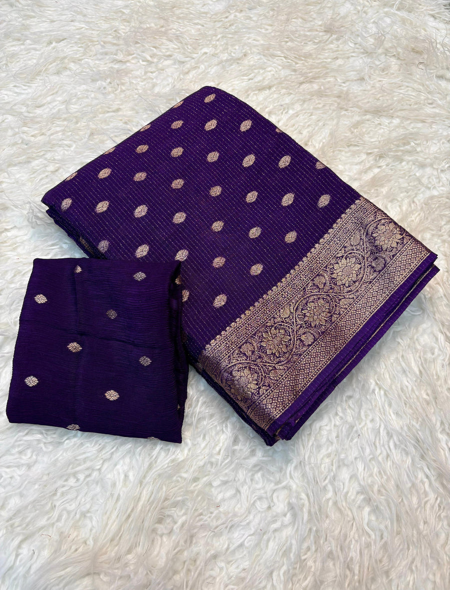 Pure Chinnon viscose saree