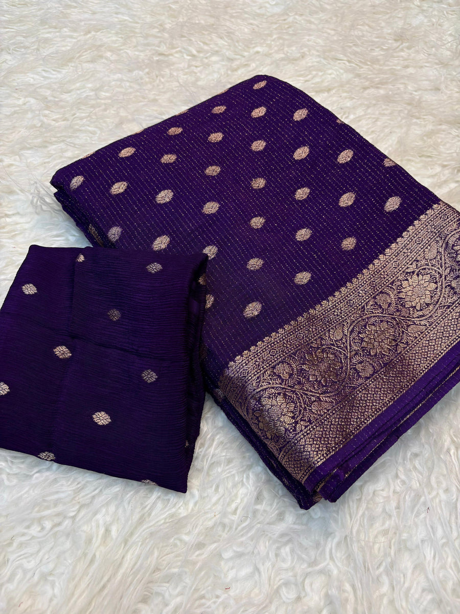 Pure Chinnon viscose saree