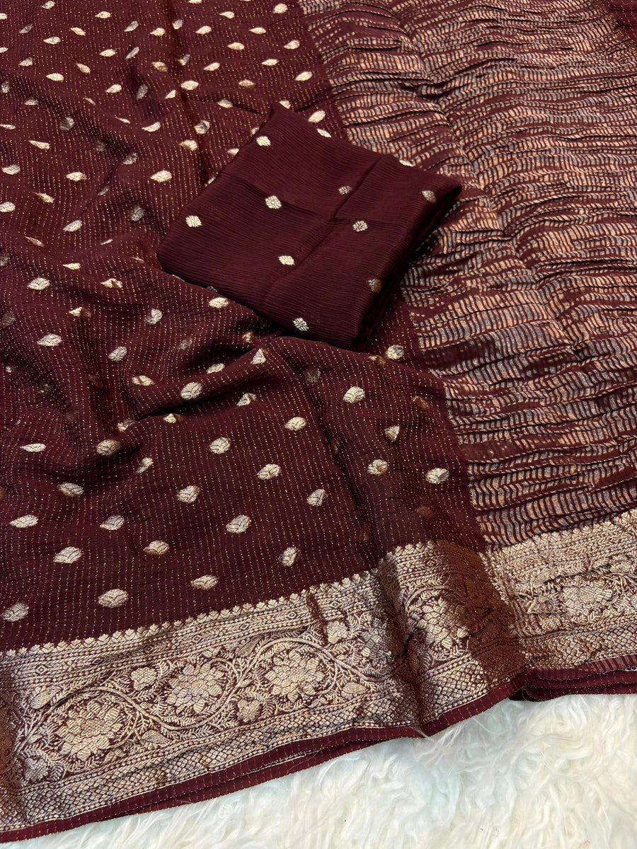 Pure Chinnon viscose saree