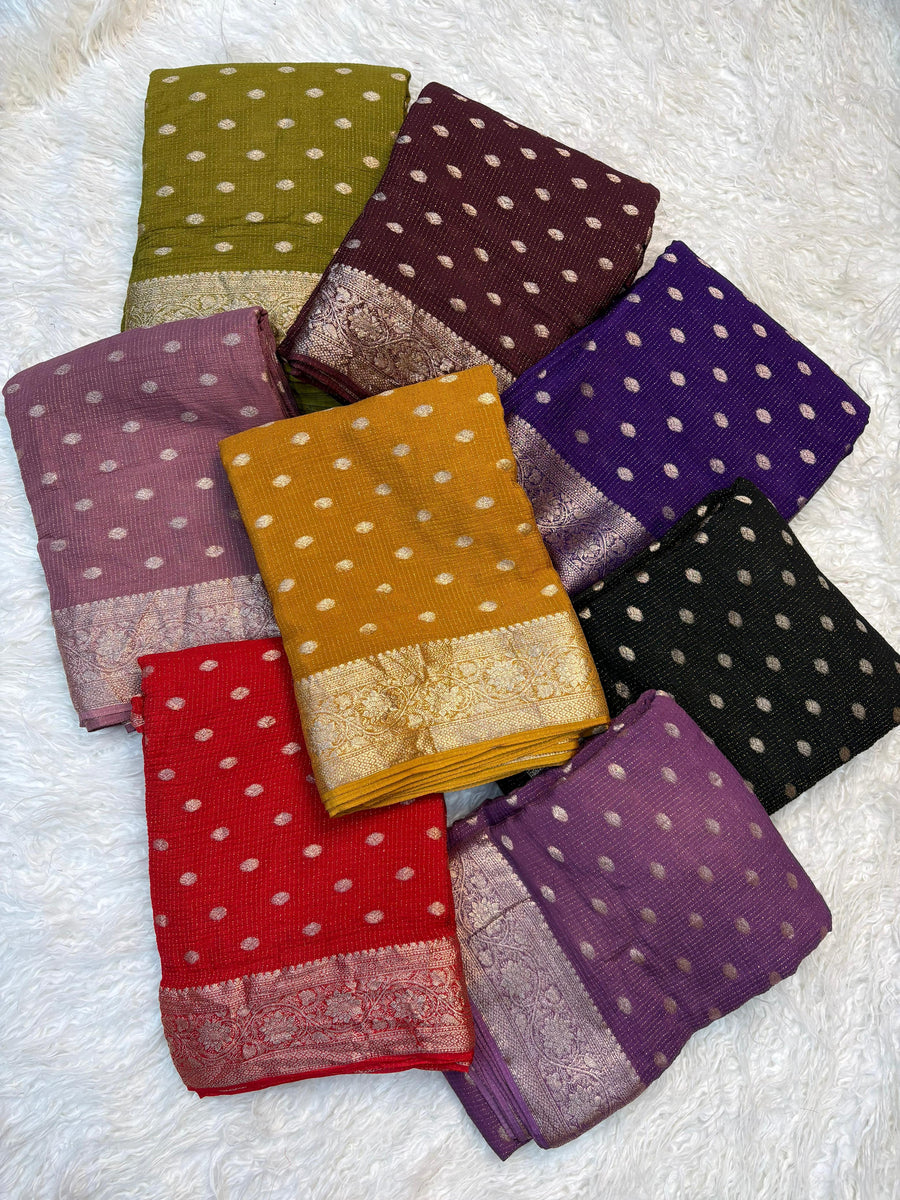 Pure Chinnon viscose saree