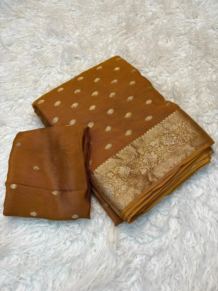 Pure Chinnon viscose saree