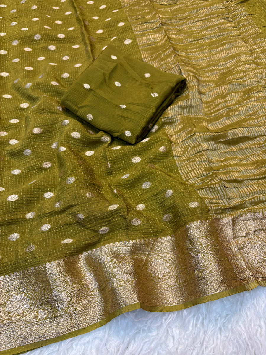 Pure Chinnon viscose saree