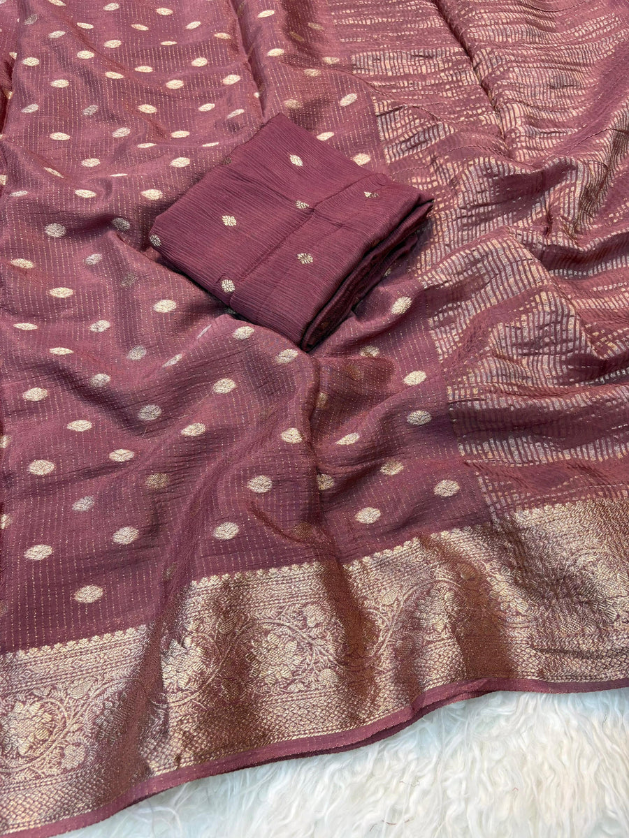 Pure Chinnon viscose saree
