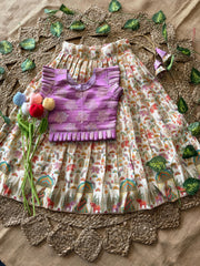 Jungle-themed lehenga set for kids