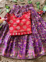 Jungle-themed lehenga set for kids