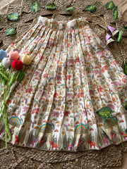Jungle-themed lehenga set for kids