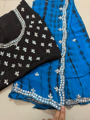 Pure chinnon saree