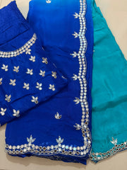 Pure chinnon saree