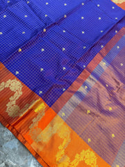 Check Buti Silk Saree