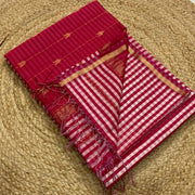 Maheshwari handloom Madras checks saree