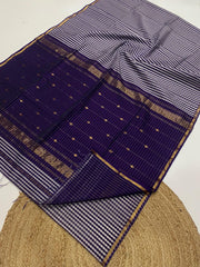 Maheshwari handloom Madras checks saree