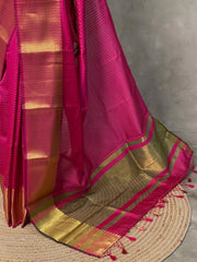 Banarasi semi Kanchipuram checks saree in soft silk