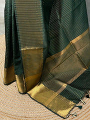 Banarasi semi Kanchipuram checks saree in soft silk