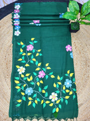 Malcotton Hand Print Saree