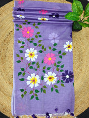 Malcotton Hand Print Saree