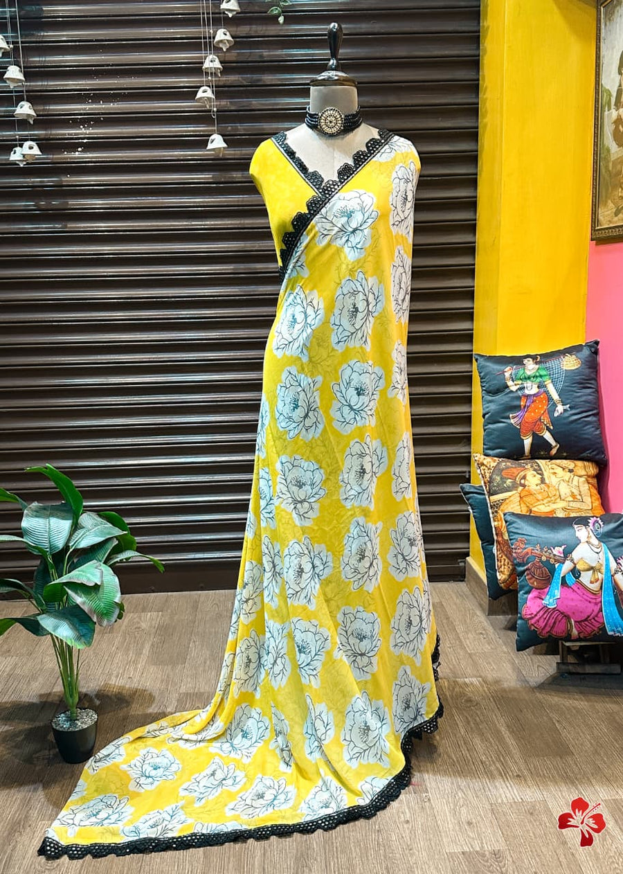 Viscose Georgette saree