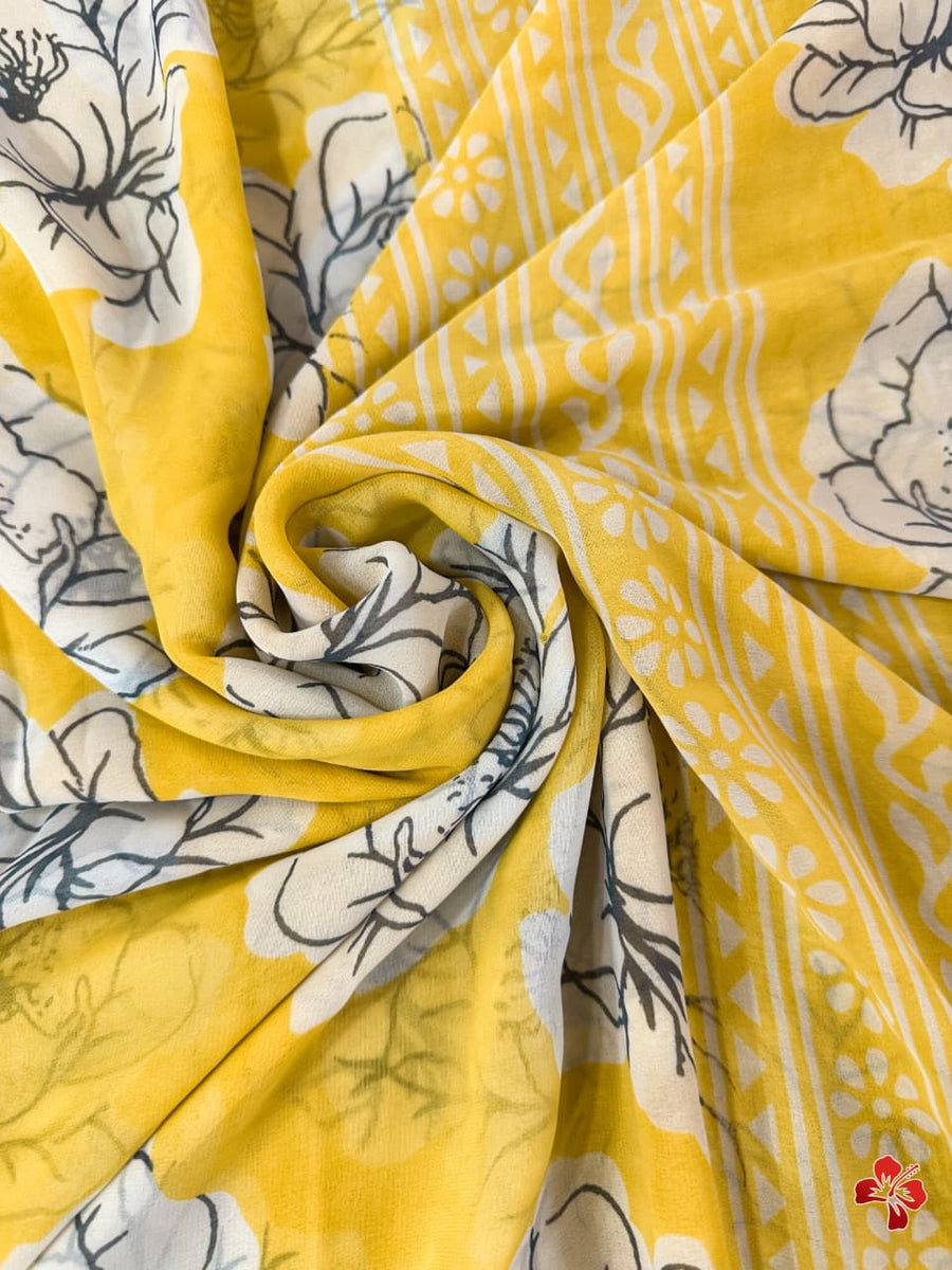 Viscose Georgette saree